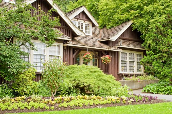 Log Home Landscaping in Anaheim